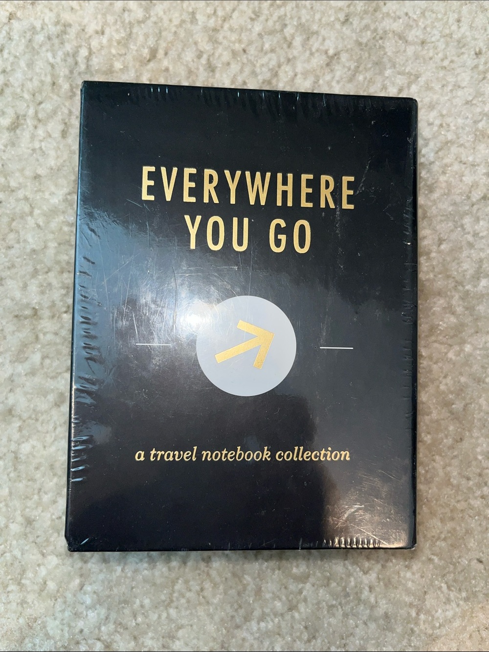 Everywhere You Go Travel 8 Notebook Collection - Black & Gold NWT